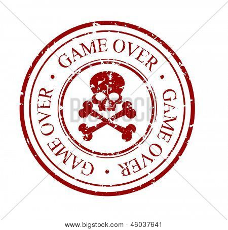game over - stamp