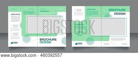 Data Science Diploma Blank Brochure Design. Higher Education. Template Set With Copy Space For Text.