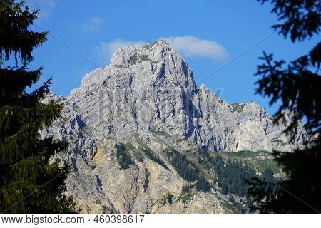 The Rote Flüh Is A Peak In The Tannheim Mountains