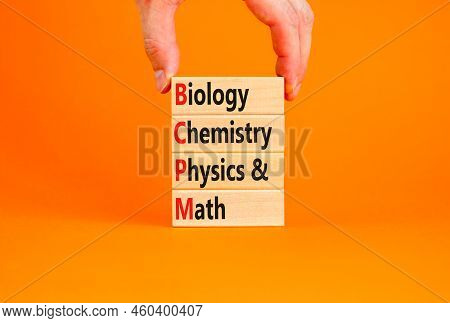 Bcpm Biology Chemistry Physics Math Symbol. Concept Words Bcpm Biology Chemistry Physics Math On Woo