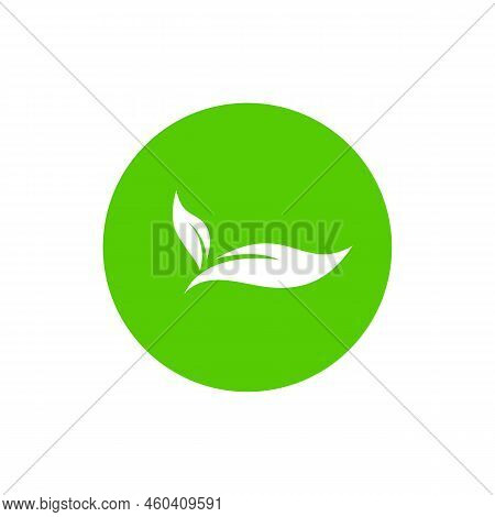 Leaf, Leaves Icon Shaped Like A Whale's Tail