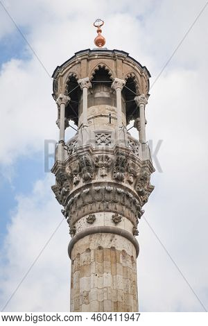 Minaret Of Aziziye Mosque In Konya City, Turkiye