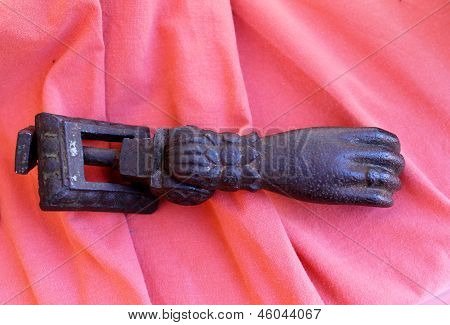 Old Little Hand Paperweight