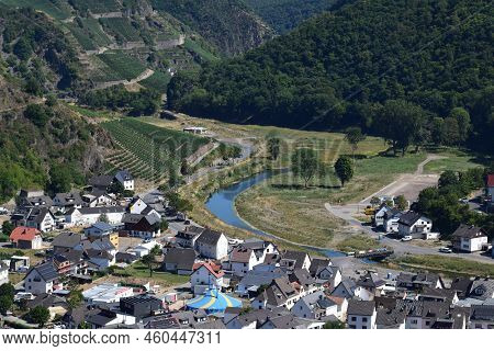 Dernau, Germany - 08 08 2022: Dernau At The Lower River End Of The Village, One Year After The Flood