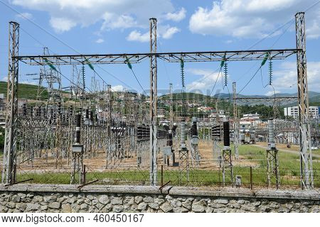 The Power Plant Station At Lamia In Greece