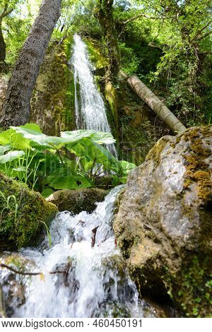 Beautiful Waterfall Near Loutra Ipatis In Greece