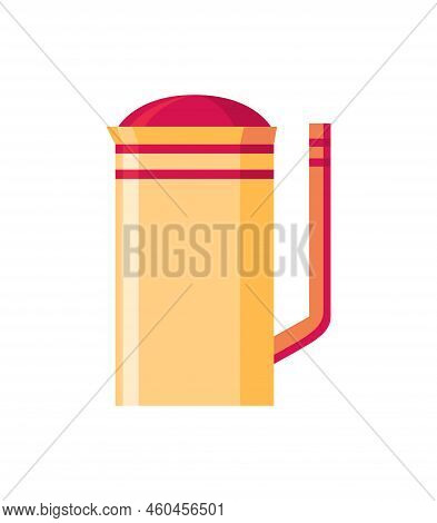 Kettle Decorative Kitchen Tool Icon. Teapot Isolated Cartoon Illustration. Element For Advertising O