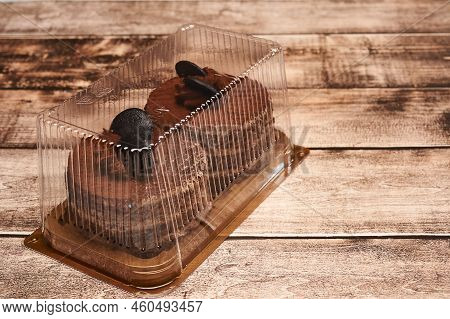 Asian Bento Box Cake, Small Korean Bento Cake With Rainbow Inscription Good Day. Delicious Beautiful