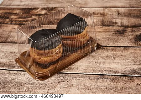 Asian Bento Box Cake, Small Korean Bento Cake With Rainbow Inscription Good Day. Delicious Beautiful