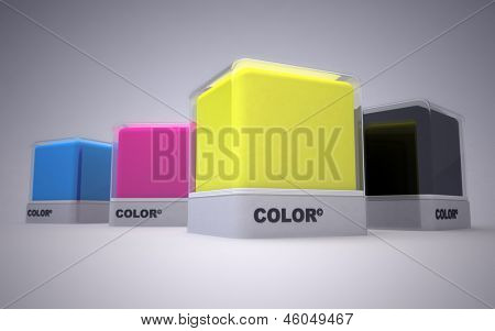 Design color blocks in a variety of colors
