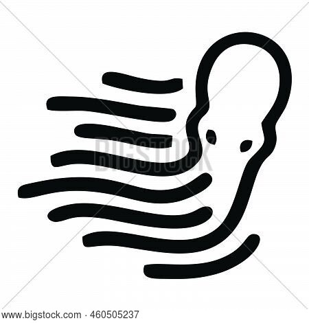 Octopus Icon On A White Background. Vector Illustration Of An Octopus In Flat Style.