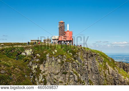Poland, Karpacz, 04 July, 2020: Snezne Jamy In The Karkonosze Mountains During Sunny Summer Weather.