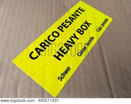 Carico Pesante Heavy Box Label