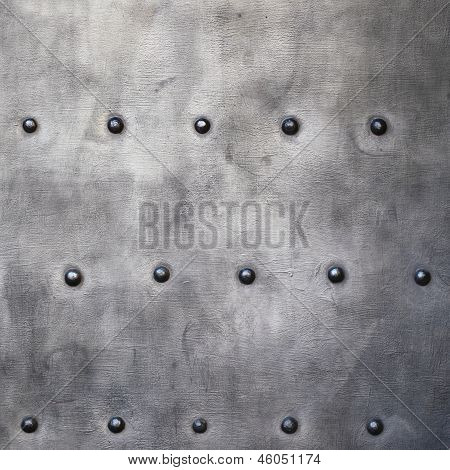 Czarne blachy lub tekstury zbroi z nitami