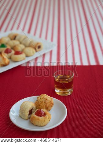 Panellets, A Typical Pastry Of Catalonia, Spain, In All Saints Holiday.