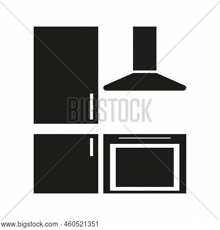 Icon With Kitchen Icon. Cooking Background. Vector Illustration. Stock Image.