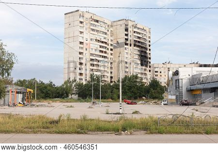 War In Ukraine. Streets Of Kharkiv