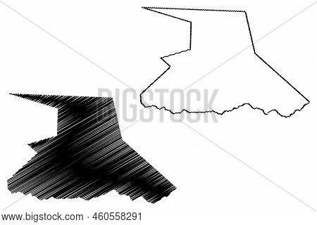 Antas Municipality (bahia State, Municipalities Of Brazil, Federative Republic Of Brazil) Map Vector