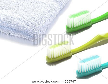 Tooh-brushes And Face Towel