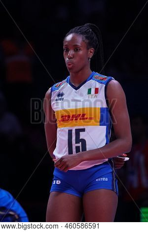 Ankara, Turkiye - June 04, 2022: Nwakalor Sylvia Chinelo In China Vs Italy Vnl Pool Match In Ankara 