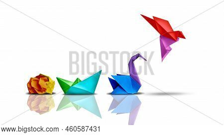 Success Transformation And Transform To Succeed Or Improving Concept And Leadership In Business Thro