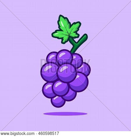 Purple Grapes Vector Vector & Photo (Free Trial) | Bigstock