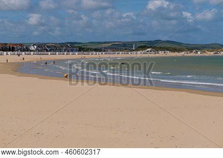 Calais, France - 26 June 2022: Beach Of Calais During Summertime