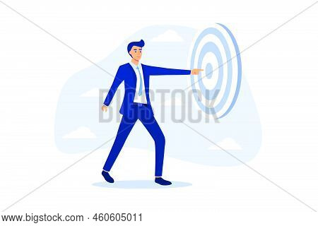 Focus On Business Target, Setting Goal For Motivation, Target Audience For Advertising Or Purpose Fo