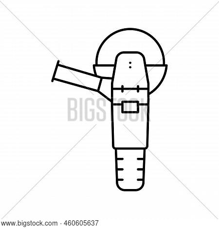 Grinder Tool Repair Line Icon Vector. Grinder Tool Repair Sign. Isolated Contour Symbol Black Illust