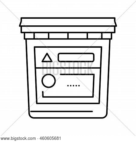 Concrete Tool Repair Line Icon Vector. Concrete Tool Repair Sign. Isolated Contour Symbol Black Illu