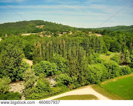 View Of The Vezere Valley In The Dordogne, France