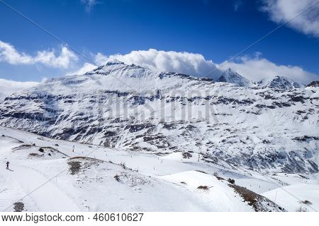 Ski Slopes Of Val Cenis In The Vanoise Park, France