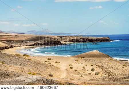 Beach Called Caleta Del Congrio In Los Ajaches National Park At Lanzarote, Canary Islands, Spain