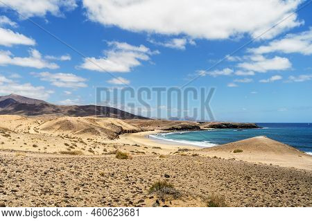 Beach Called Caleta Del Congrio In Los Ajaches National Park At Lanzarote, Canary Islands, Spain