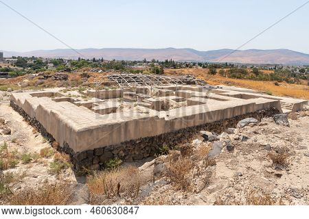 Beit Shean, Israel, August 06, 2022 : Partially Restored Ruins Of One Of The Cities Of The Decapolis