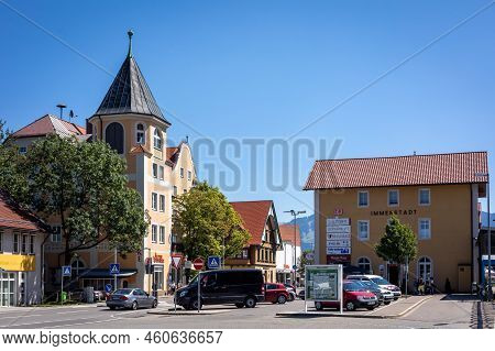 Immenstadt Am Algau, Germany - August 12, 2022: Historical Architecture Of The Old Town In Immenstad