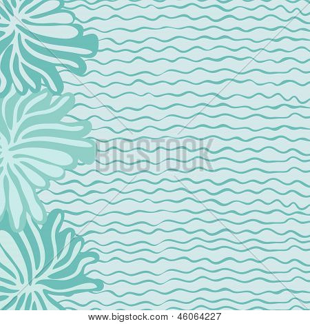Mare, onde e fiori