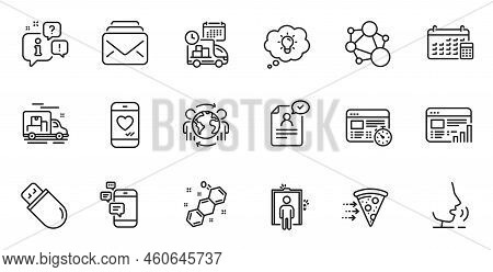 Outline Set Of Integrity, Communication And Global Business Line Icons For Web Application. Talk, In