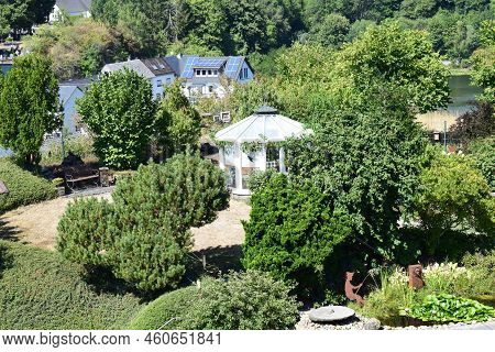 Ulmen, Germany - 08 09 2022: Beautiful Garden In A Small Town
