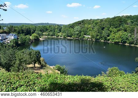 Ulmener Maar, A Caldera Lake In The Eifel