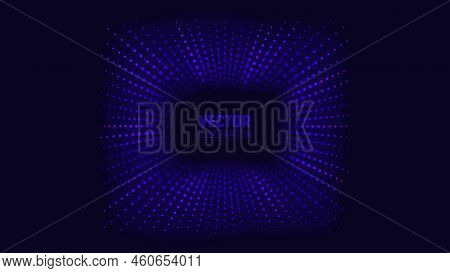 Futuristic Light Particles Explosion. Abstract Vector Illustration With Glowing Particles With Depth