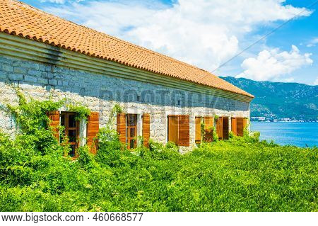 View To The Library Museum In Citadela Fortress In Old Town Of Budva And Beautiful Landscape Of The 