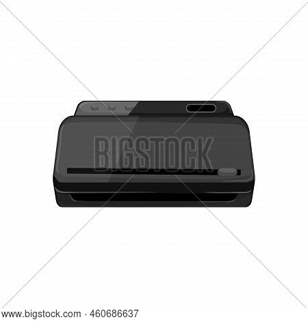 Technology Food Vacuum Sealer Cartoon. Technology Food Vacuum Sealer Sign. Isolated Symbol Vector Il