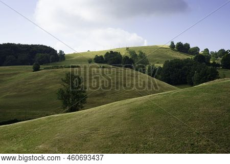 Summer Landscape In Lessinia Near Velo Veronese, Verona Province, Veneto, Italy