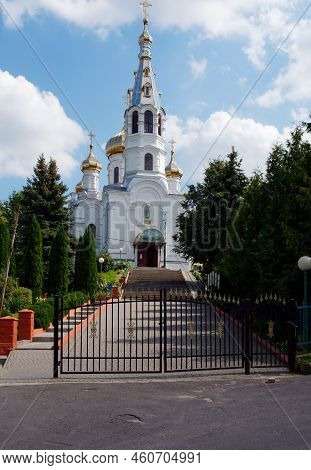 Brest, Belarus - August 18, 2022: Simeonovskaya Church In Kamenets Xvi Century