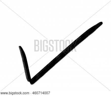 Ink Check Line Black Ink Line Correct Image & Photo (Free Trial) | Bigstock