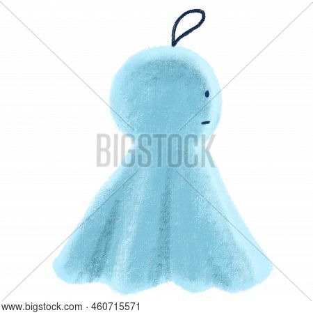 Teru Bozo Sad Cry Rain Doll Hanging Charm Character Illustration Hand Drawing