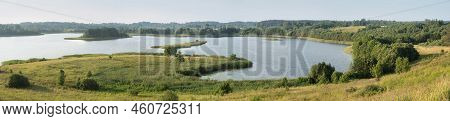 Serene Landscape In The Wild - The Shores Of Lake Otolovo In Belarus