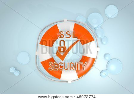 3D-grafiikka, safed SSL-merkkiä, joka lifesafer, jotka
