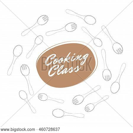 Poster Design For Cooking Or Baking In Simple Style With Space For Text Your Word. Background Templa